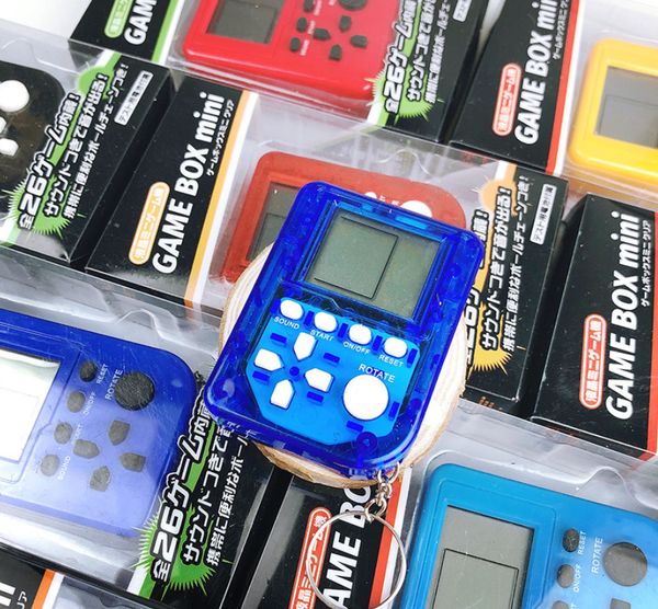 

mini game player tetris console handled game console pendant keychain portable retro classic lcd player children toy