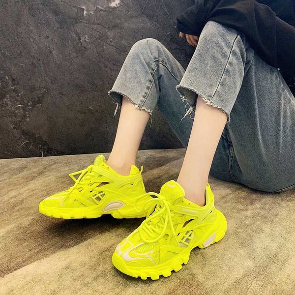 

chunky sport shoes women sneakers trail running shoes breathable athletic fitness for girl trendy students trainers