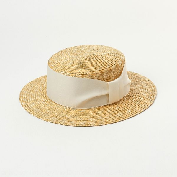 

summer wide bowknot wheat flat butterfly straw hat outdoor tourism sunscreen straw hat, Blue;gray