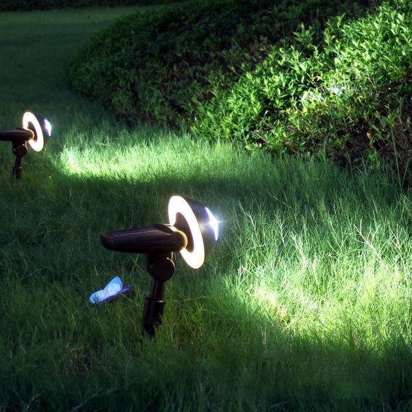 

солнечный свет наводнения прожектор светильник лужайки заземления штепсельной вилки освещения передней и задней части свет светодиодные свет