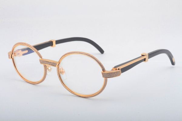 

2019 new model direct black corner mirror glasses 7550178 glasses frame full frame diamond glasses frame size 55 -22-135mm, White;black