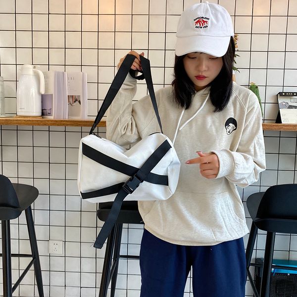 

холст женская сумка повседневная сумка кроссбоди открытый отдых женщин нормкор/минималистский сплошной лоскут