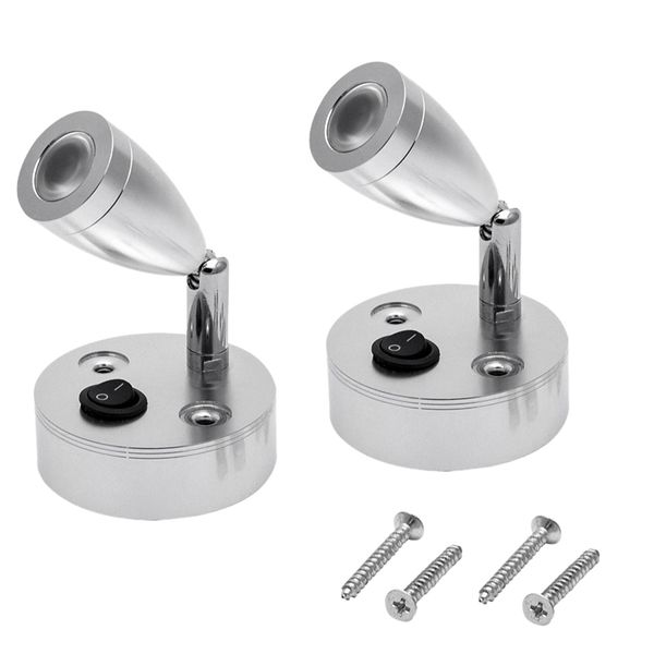 

2pcs 12v rv reading light 3000k home warm wall light led yacht spotlight for rv,yacht,home wall