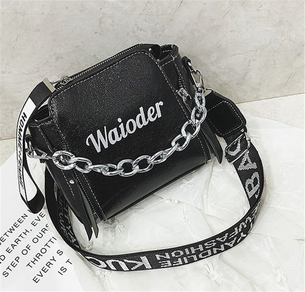 

дизайнер сумка мода tide дама письмо сумка широкого ремень цепь сумка женщина crossbody сумка высокого качество девушка newset 6
