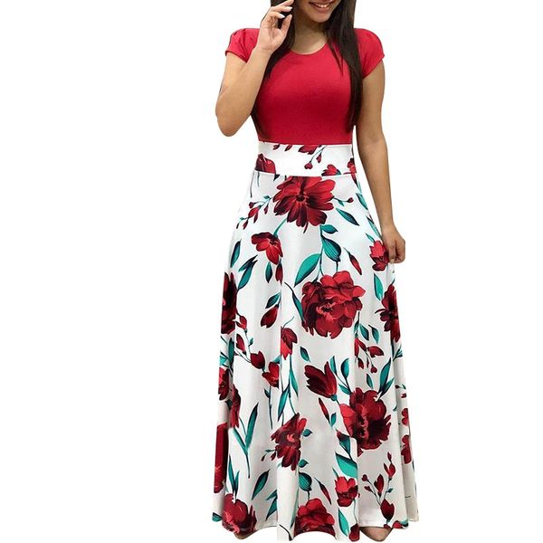 

newly women print round neck short sleeves slim fit casual for summer dod886, Black