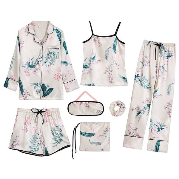 

autumn pajama sets silk satin sleepwear suit pyjamas plus size long sleeve women sleep women nightwear set casual home service, Blue;gray