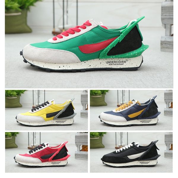 

undercover x dbreak showroom waffle racer juntakahashi мужские спортивные кроссовки черный белый зеленый дизайнер кроссовки classictrainers