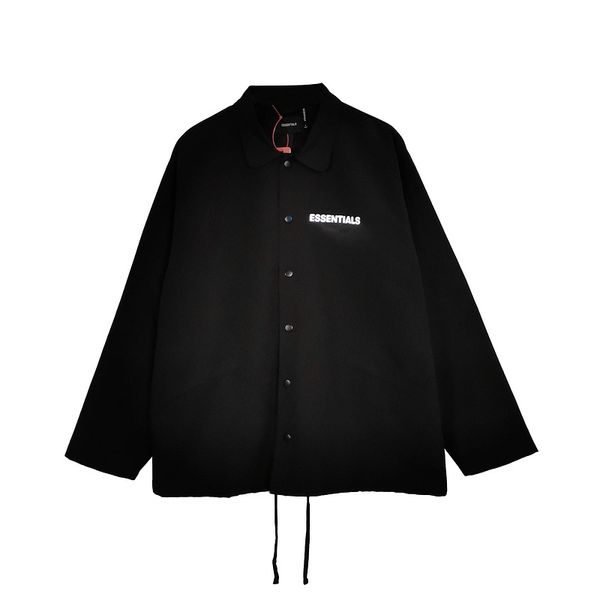 

essentials fear of god fg основа 3m reflection логотип printed женщина мужчины куртка est ветровка hiphop streetwear мужчина повседневное па, Black;brown