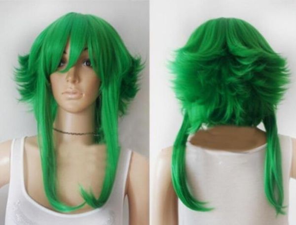 PERUK VOCALOID GUMI IŞIK YEŞIL kısa cosplay peruk