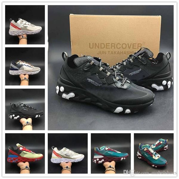 

Fashion UNDERCOVER x React Element 87 New Mens Jogging Running Shoes Upper Designer Brand New Women Sport Sneakers