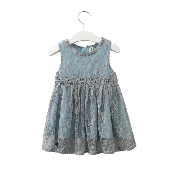

2020 summer new girls lace gauze dress baby exquisite princess dress, Red;yellow