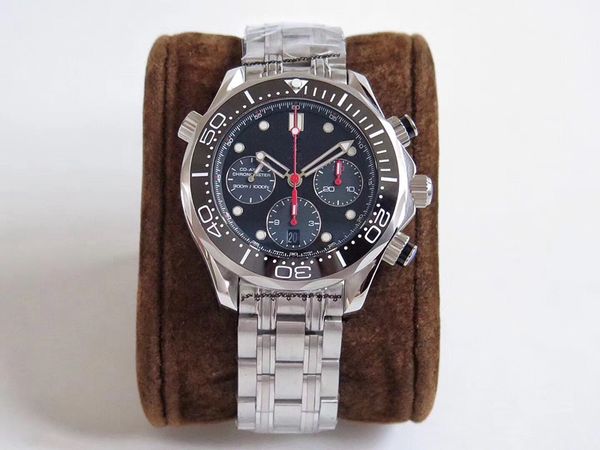 

ac watch diameter 44mm super luminous 7750 automatic movement montre de luxe luxury mens watches reloj de lujo, Slivery;brown