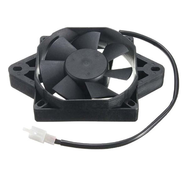 

square racing electric radiator cooling fan for 150-250 cc atv utv quad go kart buggy motorcycle -black