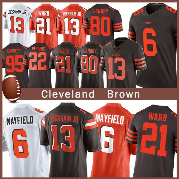 

new Odell 13 Cleveland Jr jersey Beckham Brown jerseys Baker 6 Mayfield 80 Landry 31 Chubb 21 Ward new 2019 jerseys 95 Garrett