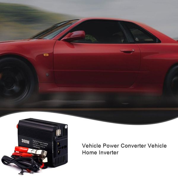 

300w dc12v to ac220v/110v automotive power converter car home inverter
