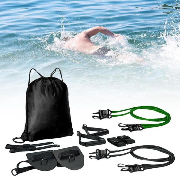 

lightweight pull:251b * 2m * 2 advanced swim training set no slipping muscles strengthening webbed gloves swim trainer set