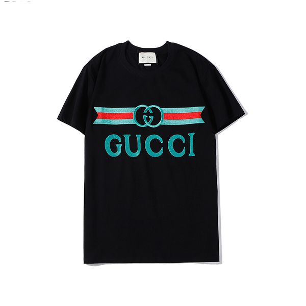 

летняя футболка men конструктора марка топы дышащей сыпучие шорты рукав письмо вышивка престижных топы рубашка повседневной одежда 1, White;black