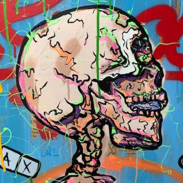 

alec monopoly graffiti art skeleton home decor handcrafts /hd print oil painting on canvas wall art canvas pictures 1025