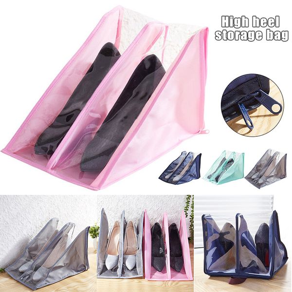 

portable travel shoe bags waterproof organizer space saving storager for high heels td326