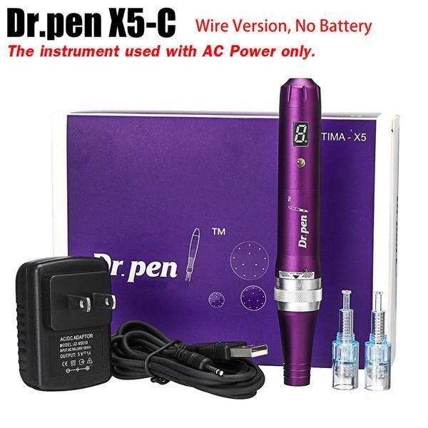 

Новые Ultima X5 Dr Pen Auto Microneedle система Derma Ручка регулируемая игла Длины 0.25mm-2.5mm Электри