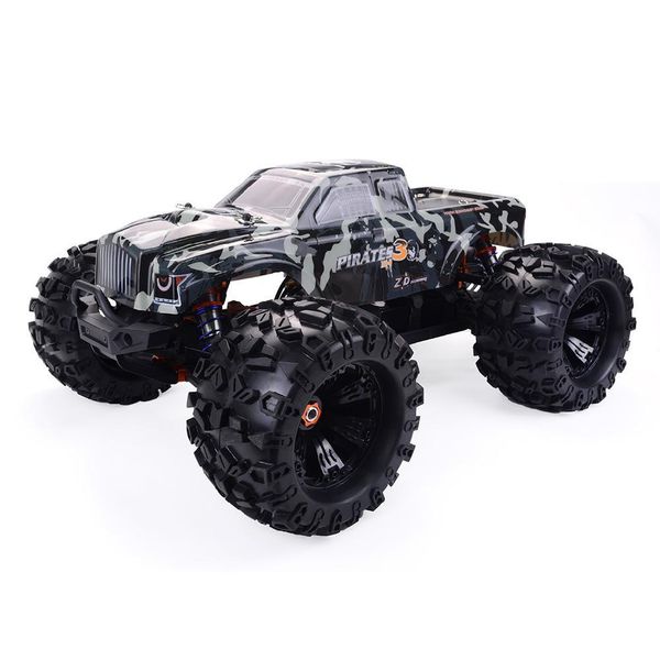 

rctown zd racing mt8 pirates3 1/8 2.4g 4wd 90km/h electric brushless rc car metal chassis rtr