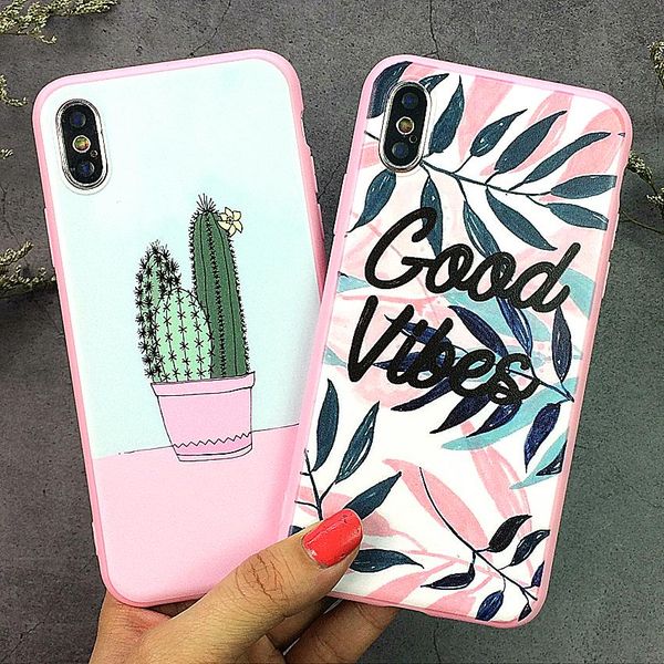 

candy color cute cat phone case for iphone x 6 6s 7 8 plus watermelon soft tpu silicon cover for iphone xs 11pro max xr capa