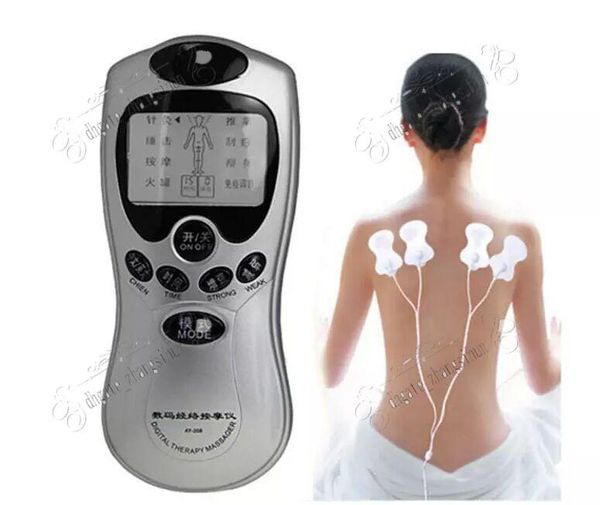 

6 pads health care electric tens acupuncture full body massager digital massage therapy machine for back neck foot amy leg pain relief