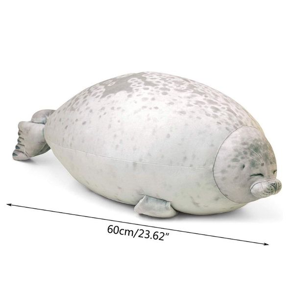 Cute Blob Seal Pillow Round Chubby Seal Pillow Soft Hug Plush