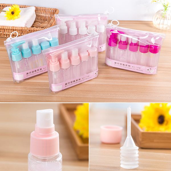 

packing bottles rakado professional portable transparent travel cosmetic bottle points bottling plastic beautiful women kit pro