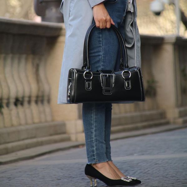 

simple women bag female handbags leather ladies' shoulder bag retro tote fashion big