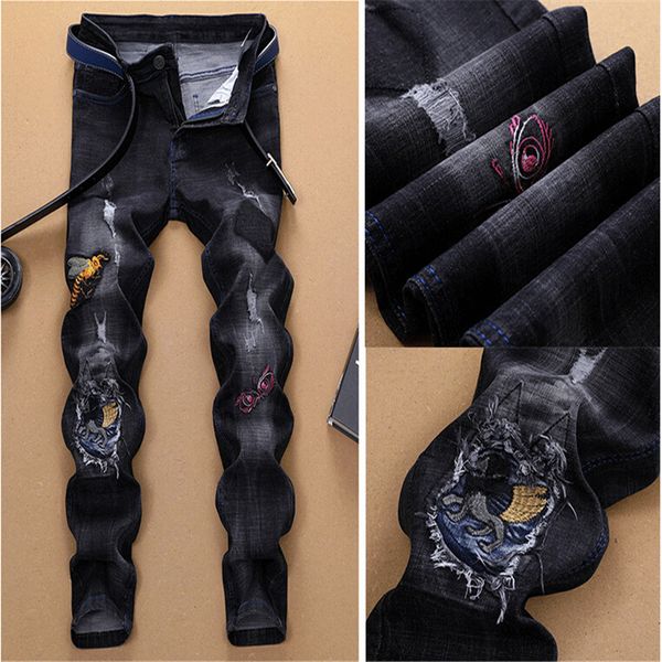 

2020 fashion men's jeans in autumn and winter design, Blue