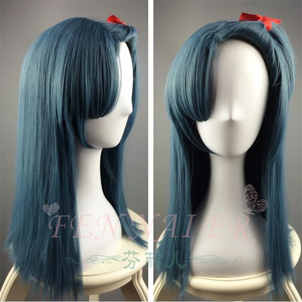 

wig ball dragon ball. bulma brives boma bulma blue straight hair g0002, Black