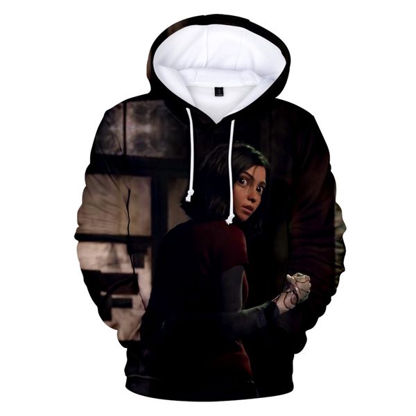 

alita battle angel 3d printed hoodies women/men fashion long sleeve hooded sweatshirt 2019 casual streetwear hoodie, Black