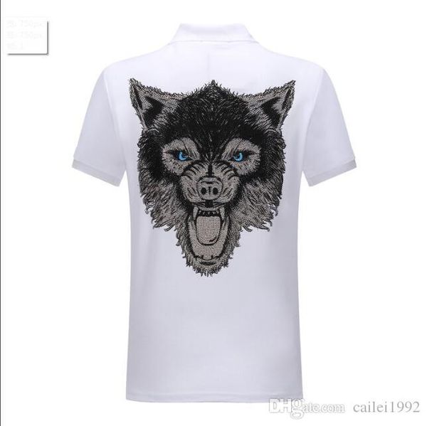 

оптовая мужская одежда хлопка большого размера с короткими рукавами футболки летом лацкане рубашки поло phillip plain бесплатная доставка #, White;black