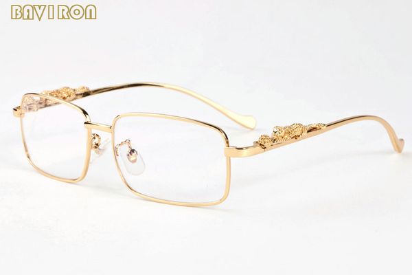 Wholale-with box 2019 fashion mens for men vintage buffalo horn glass gold sier leopard frame women rimls_voghion.com