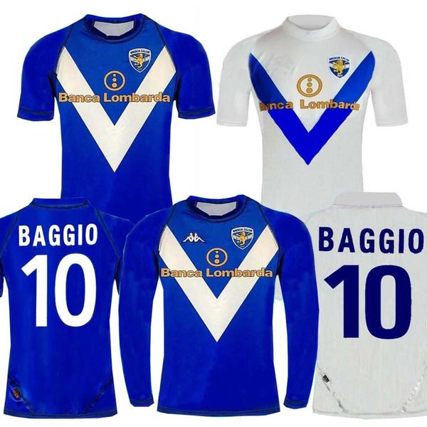 

retro 03 04 brescia calcio soccer jerseys caracciolo baggio futbol camisas vintage football camiseta classic shirt kit maillot 2003 2004, Black;yellow