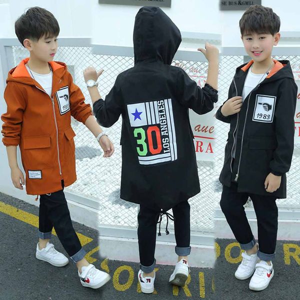 

boy windbreaker jacket spring and autumn season fashion hooded children's coat 2019 new children's wear boys children clothe, Blue;gray