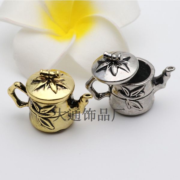 

1; 12 miniature candy toy doll house kitchen toy zinc alloy play house toys model mini tea pot finished product pendulum