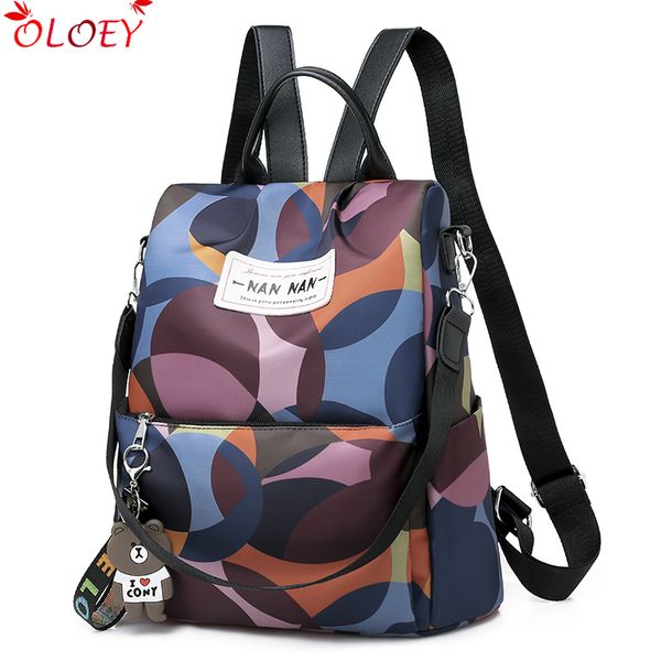 

new backpack women oxford multifunction backpack casual anti-theft for teenage girls schoolbag 2020 sac a dos mochila