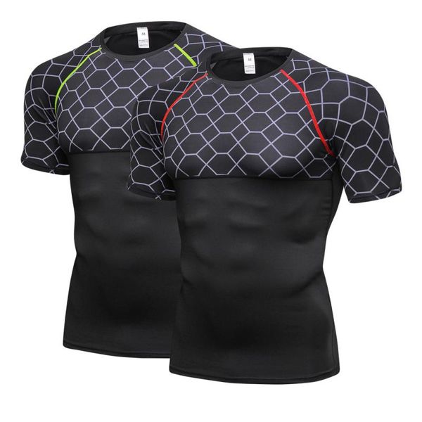 

new sport shirt men women fitness running t shirts breathable quick dry tshirt outdoor gym training jogging sportswear, Black;blue