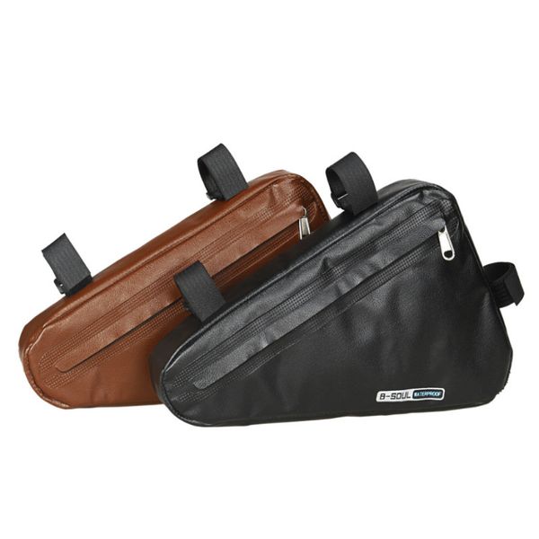 

1.5l bicycle baglarge capacity triangle bag front beam bag full waterproof upper pipe saddle