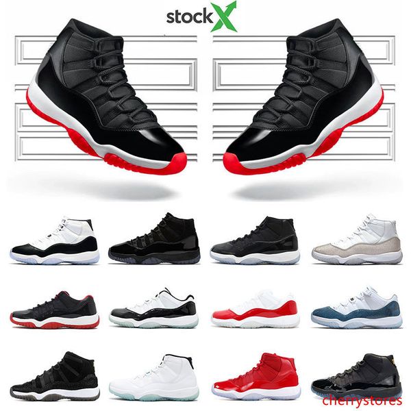 

2020 mens basketball shoes 11s new bred snakeskin metallic silver concord 45 23 gamma blue 11 womens sports sneaker trainers size 5.5-13