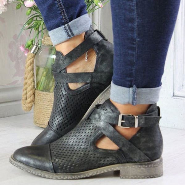 

2019 new summer women's casual platform shoes shallow mouth round toe low heel breathable women's shoes zapatillas mujer mesh pu, Black