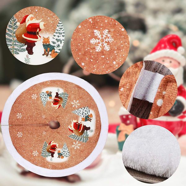 

98cm home xmas tree skirt aprons christmas tree skirt home christmas new year decorations ornament