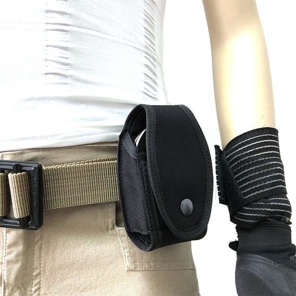 

new hunting bag tool key cuff holder simulation handcuffs bag key chain ring handcuff case pouch hand