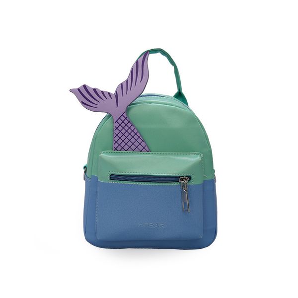 

girls cute mermaid tail mini size school backpack toddler school backpack