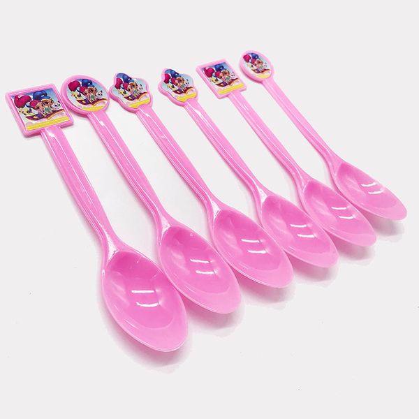 

10pcs/lot theme plastic spoons birthday party supplies plastic spoons
