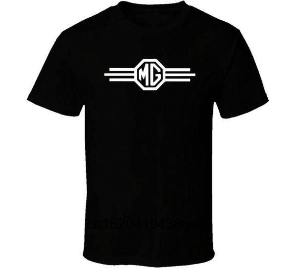 

mg logo morris garages sport car black white tshirt men's t shirt, White;black