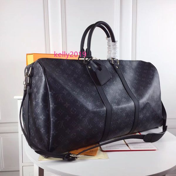 

5a l keepall classic large capacity women travel bag 45cm 50cm 55cm v men shoulder duffel bags carry luggage handbag 41418 m41416 m41414