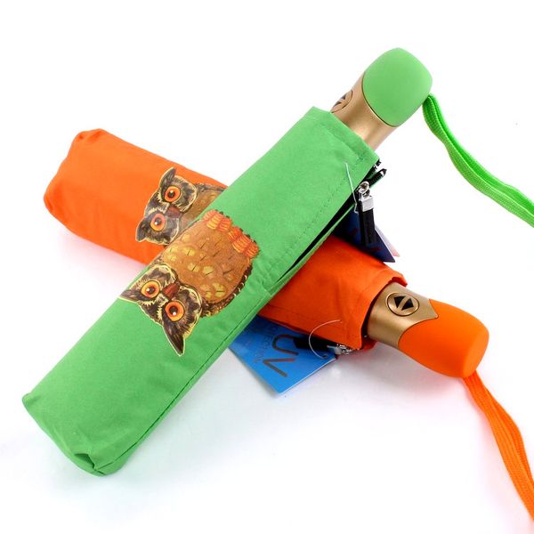 

fully automatic sun umbrella windproof cartoon owl umbrella waterproof cartoon rain fully automatic schirm